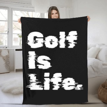Discover Golf Is Life, Golfer Design Fleece Blankets