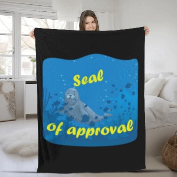 Discover Seal of approval Fleece Blankets