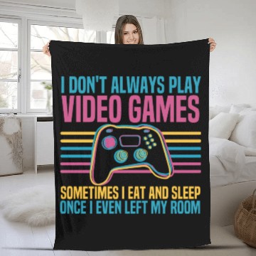 Discover Retro Video Game Controller Cool Gaming Fleece Blankets