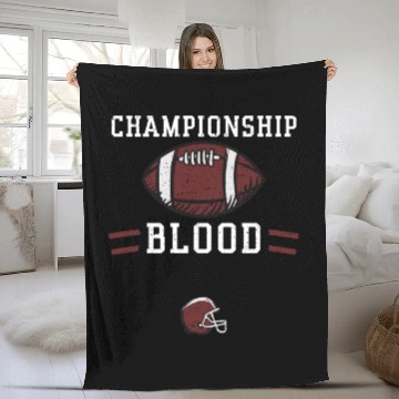Discover Championship blood - Football Fleece Blankets
