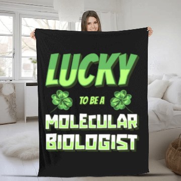 Discover Biology Biologist Lucky Molecular Biologist Fleece Blankets