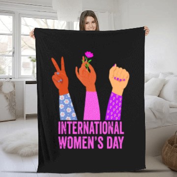 Discover International Women's Day 2023 - Womens Embrace Eq Fleece Blankets