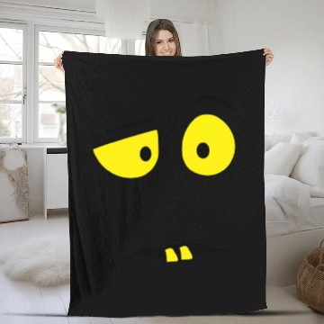Discover Face Character Design Fleece Blankets