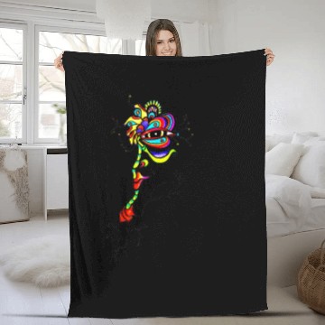 Discover AliEn FlOWeR444 Fleece Blankets