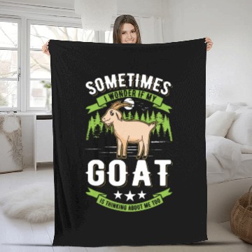Discover Goat Gift Host Fleece Blankets