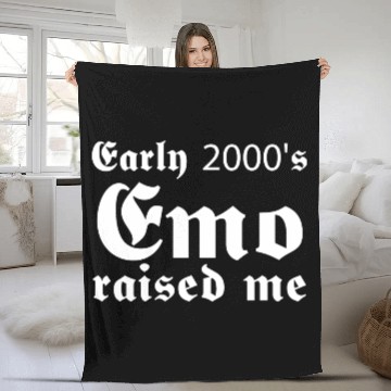 Discover Early 2000's Emo Raised Me Fleece Blankets