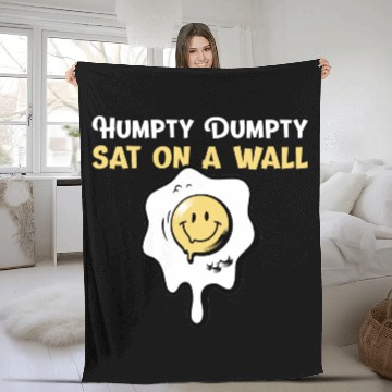 Discover Humpty Dumpty Nursery Rhymes For Funny People Fleece Blankets
