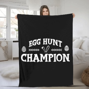 Discover Easter Sunday Easter Egg Hunting Hunter Egg Huntin Fleece Blankets