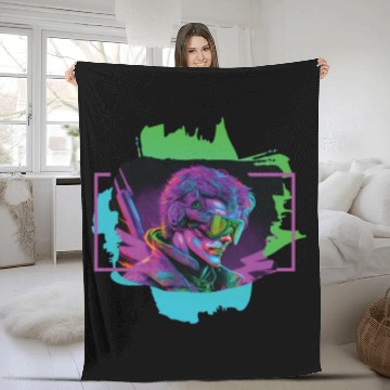 Discover cyberpunk I Fleece Blankets