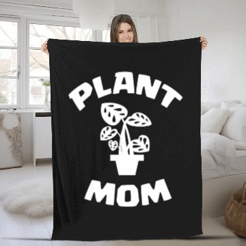 Discover Plant Mom Fleece Blankets