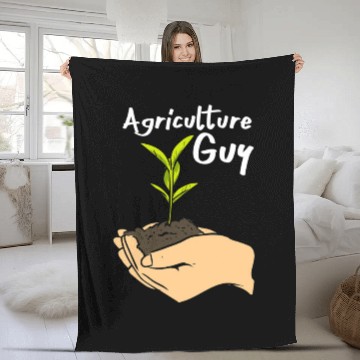 Discover Agriculture Agriculture Teacher Funny Farmer Funny Fleece Blankets