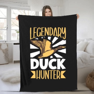 Discover Duck Hunt Duck Hunter Bird Hunting Duck Hunting Fleece Blankets