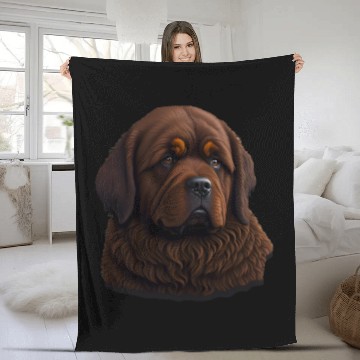 Discover Brown Newfie Fleece Blankets
