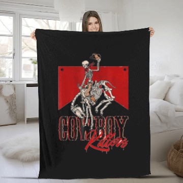 Discover Cowboy Killer Country Western Southern Fleece Blankets