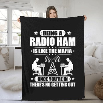 Discover Radio Ham Amateur Radio Operator Ham Radio Fleece Blankets