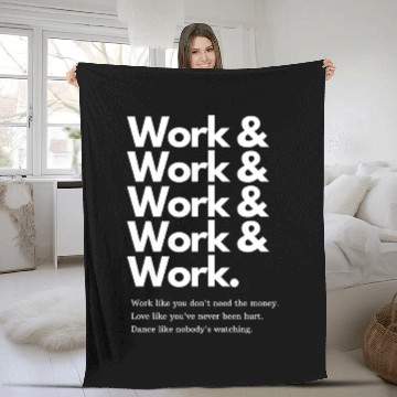 Discover Work Work Fleece Blankets