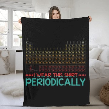 Discover Funny Retro Vintage Science Chemistry Teacher Fleece Blankets