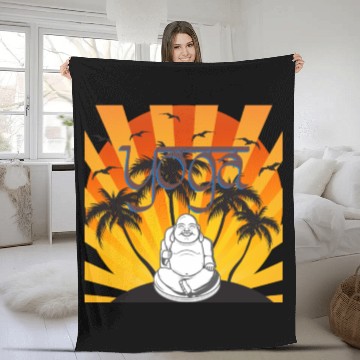 Discover Jnanamama Yoga Maternity Buddha Fleece Blankets