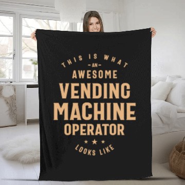 Discover Awesome Vending Machine Operator Fleece Blankets