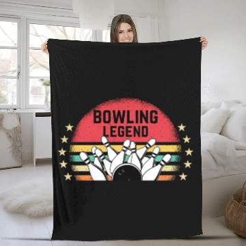 Discover Bowling Legend Fleece Blankets
