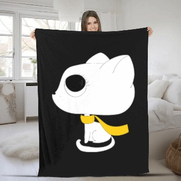 Discover black white kittens 02 Fleece Blankets