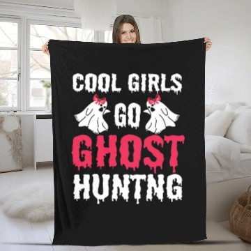 Discover Cool Girls Go Ghost Hunting Fleece Blankets