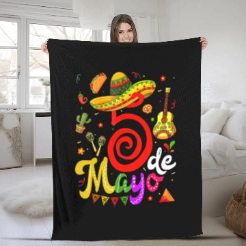 Discover Cinco De Mayo Fiesta Surprise Camisa 5 De Mayo Fleece Blankets