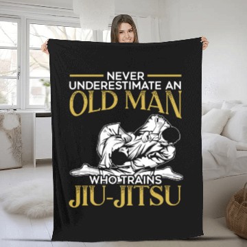 Discover Jiu Jitsu BJJ Martial Arts MMA Combat Fighting Fleece Blankets