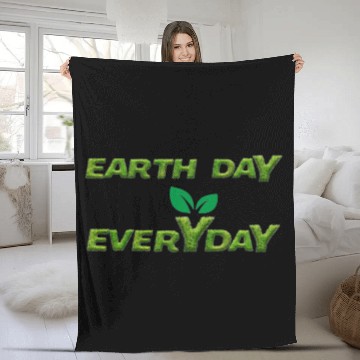 Discover Earth day everyday Fleece Blankets