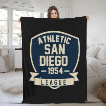 Discover Athletic San Diego Fleece Blankets