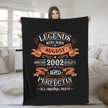 Discover August 2002 anniversary 2002 legends August Fleece Blankets