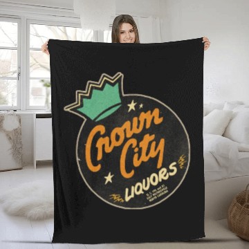 Discover Vintage North Carolina Liquor Store Fleece Blankets