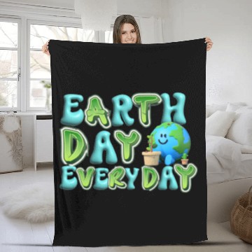 Discover Earth day everyday Fleece Blankets