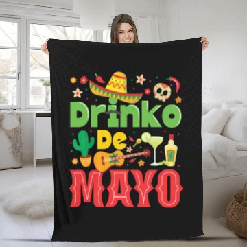 Discover Cinco De Mayo Mexican Fiesta 5 De Mayo Drinking Fleece Blankets