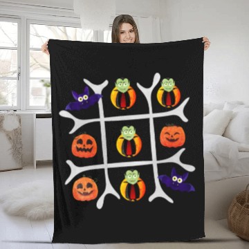Discover Tic Tac Toe Vampire Wins Fleece Blankets
