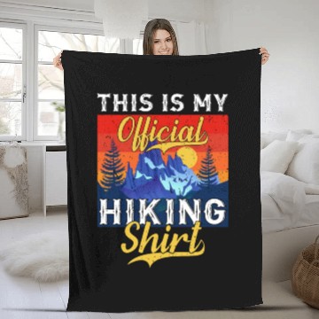 Discover Official Hike Fleece Blankets Wanderlust Mountain Love