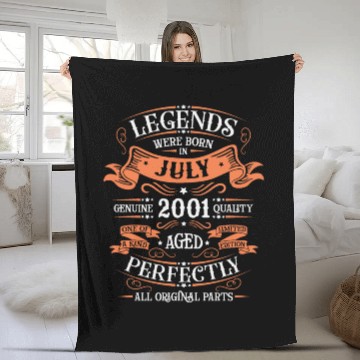 Discover July 2001 - Anniversary in July Fleece Blankets