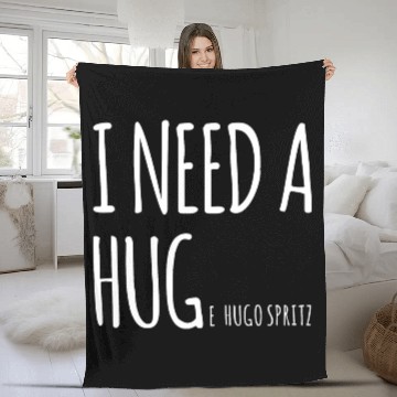 Discover Hugo Spritz Sparkling Wine Cocktail Huge Hugo Fleece Blankets