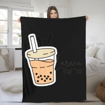 Discover Thai tea Fleece Blankets