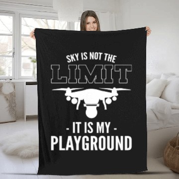Discover Sky Is Not The Limit It Is My Playground Video Fleece Blankets