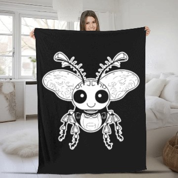 Discover Bug Beetle Insect Fleece Blankets