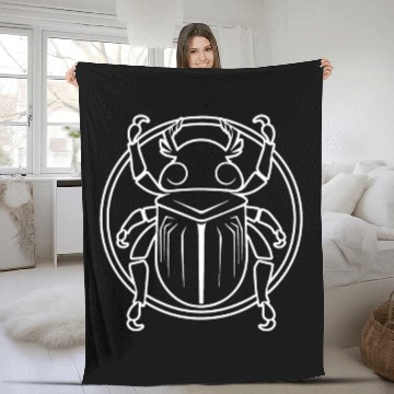 Discover Bug Beetle Insect Fleece Blankets