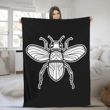 Discover Bug Beetle Insect Fleece Blankets