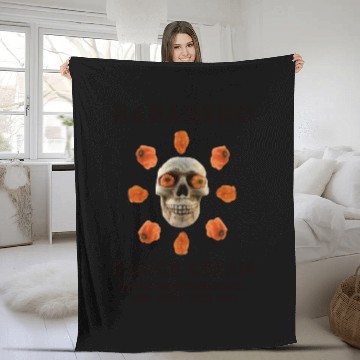 Discover Habanero Dance Cream Fleece Blankets