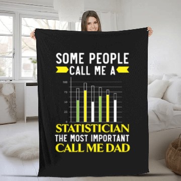 Discover Statistics Numbers Data Science Statistician Dad Fleece Blankets