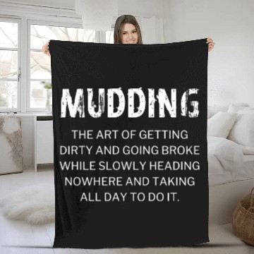 Discover Mudding Definition Mud Bogging Racing Fleece Blankets
