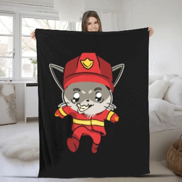 Discover My Cat Even Uses The Toilet Funny Cat Mom Dad Fleece Blankets