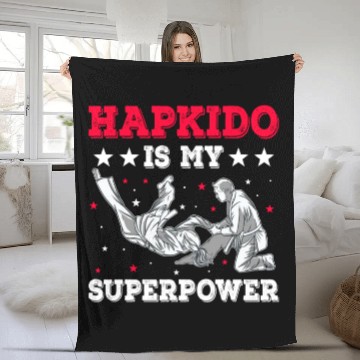 Discover Hapkido Mixed Martial Arts Korean Martial Artist Fleece Blankets
