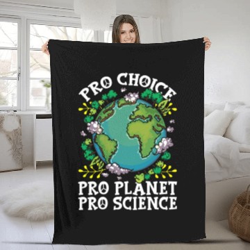 Discover Earth Day Inspired Pro Planet Pro Science Related Fleece Blankets