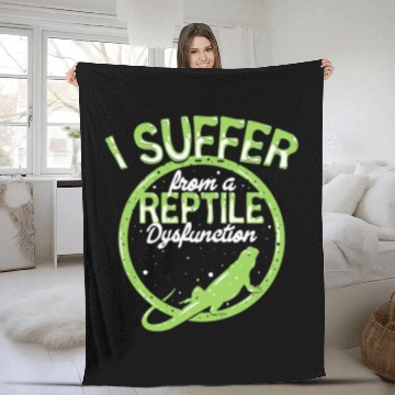 Discover reptile dysfunction reptile lover lizard Fleece Blankets